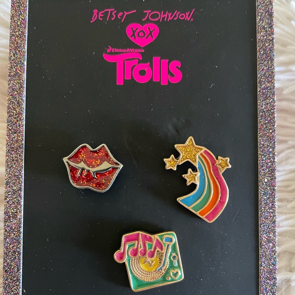 Betsy Johnson Trolls edition pins